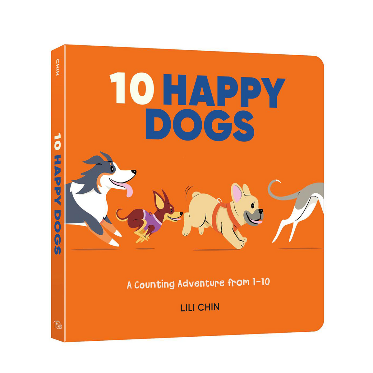 TEN HAPPY DOGS board book - signed copy