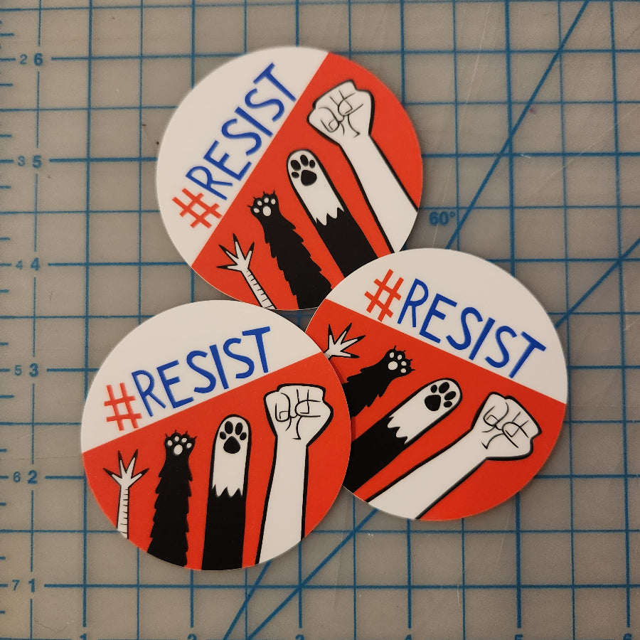 RESIST sticker