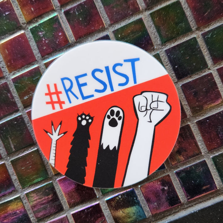 RESIST sticker
