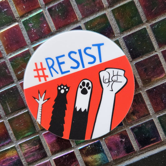 RESIST sticker