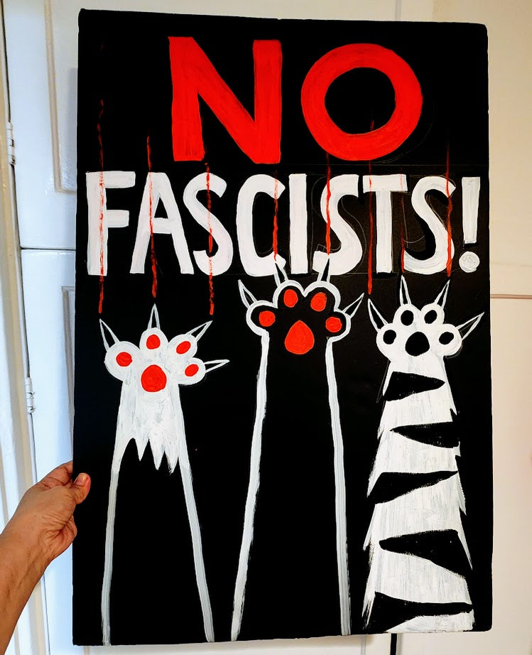 NO FASCISTS! sticker