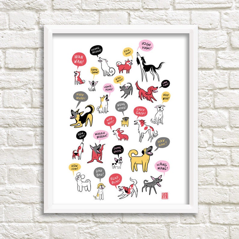 BARKING DOGS Print
