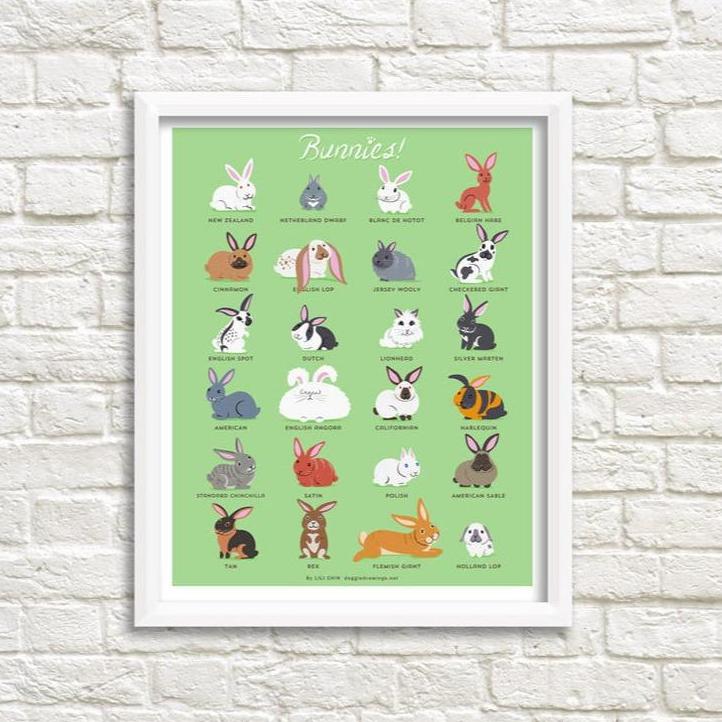 BUNNIES print