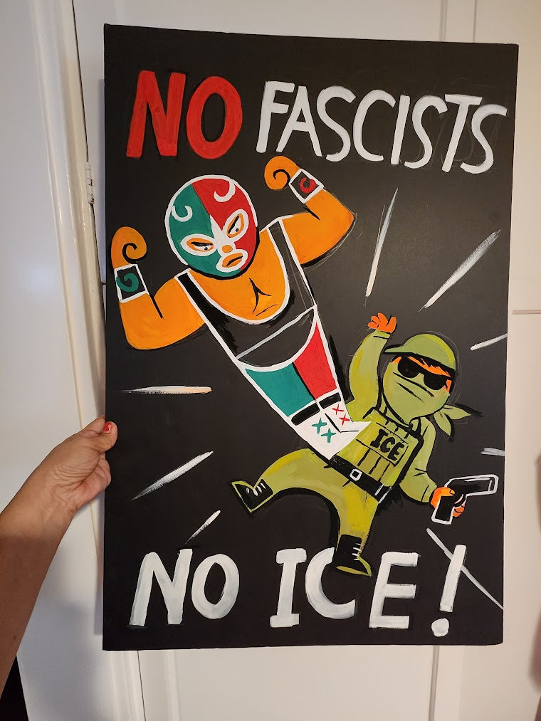 FUERA ICE sticker