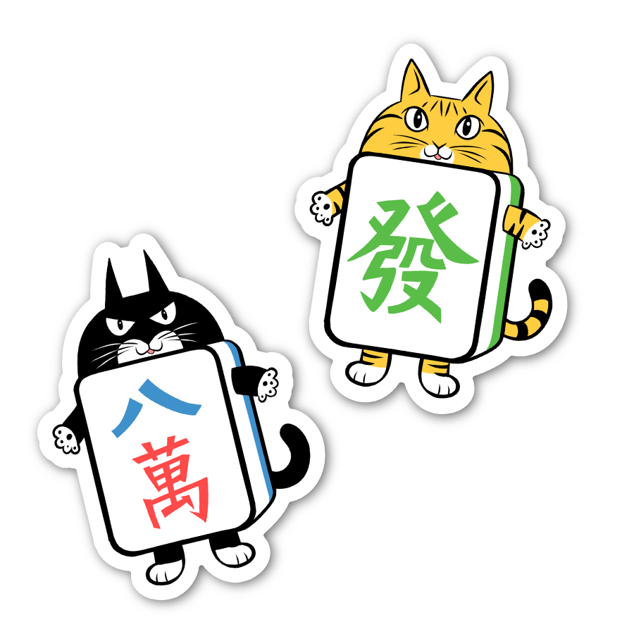 Mahjong Cat stickers - COMING SOON