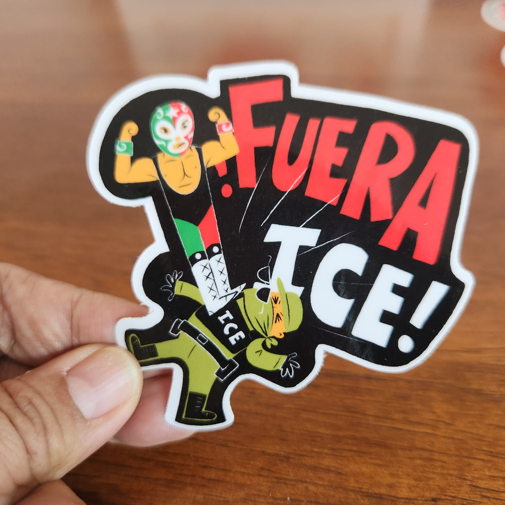FUERA ICE sticker
