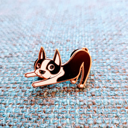 BOSTON TERRIER - Downward Dog - Pin