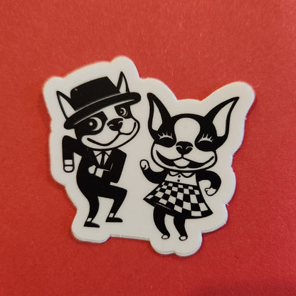 SKA BOOGIE!  Boston Terrier sticker