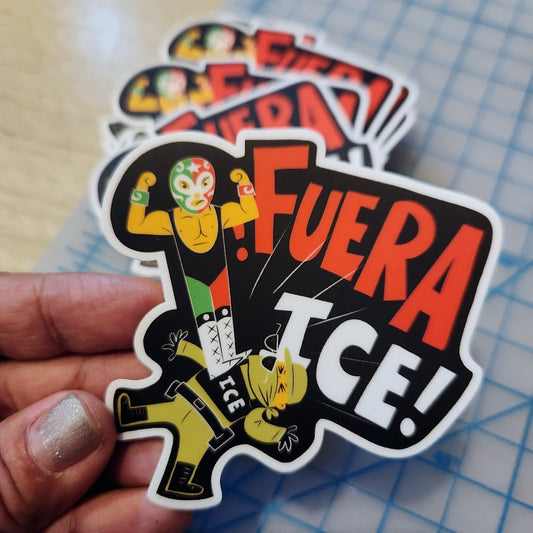 FUERA ICE sticker