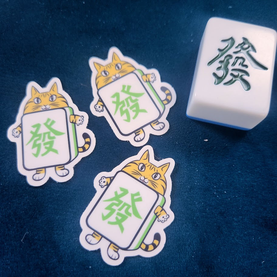 Mahjong Cat stickers