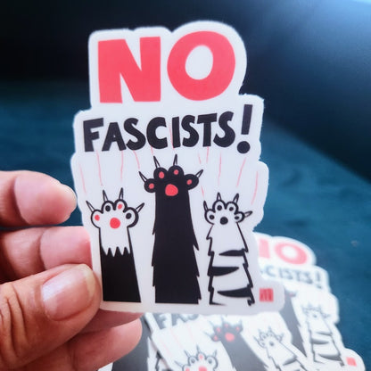 NO FASCISTS! sticker