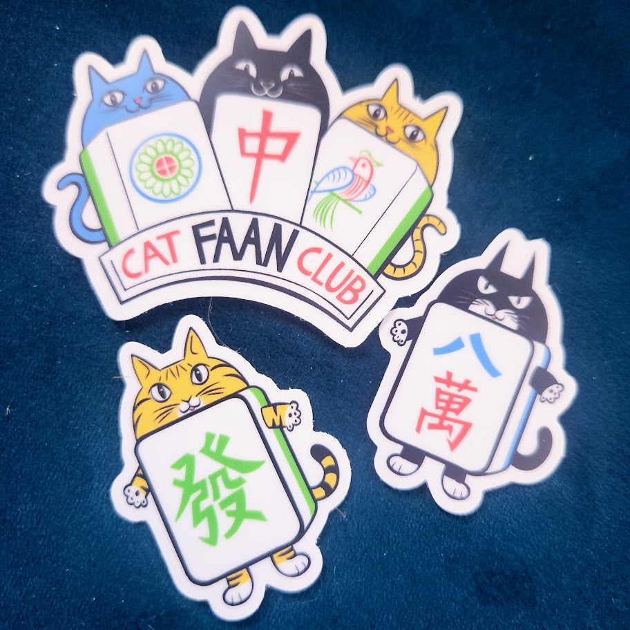 Mahjong Cat stickers