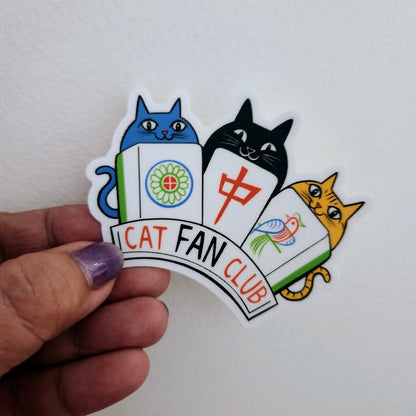 Cat Fan Club (mahjong) sticker