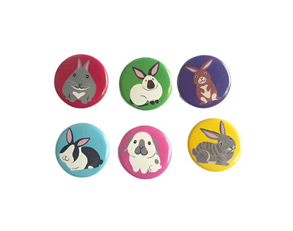 BUNNY BUTTONS - Set of 6