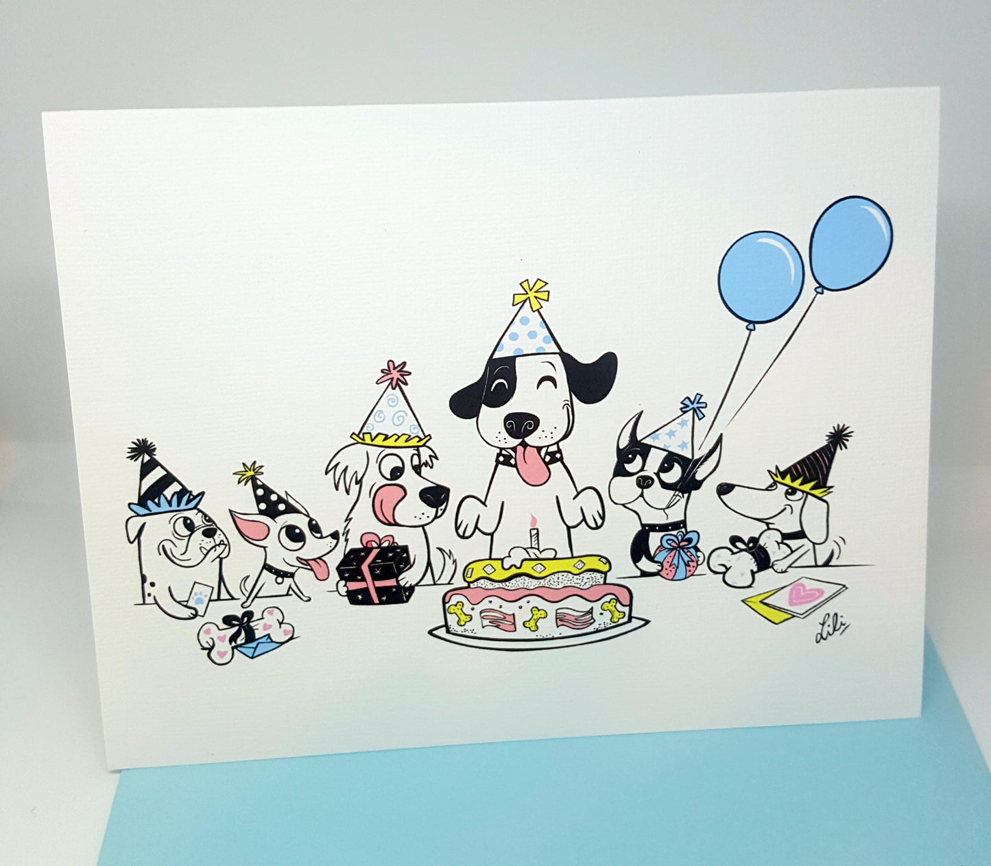 DOGGIE PARTY greeting card