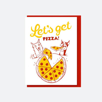 LET'S GET PIZZA card