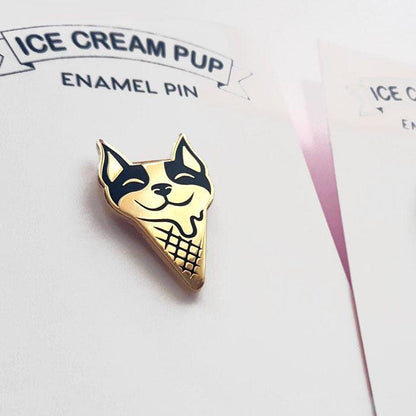 BOSTON TERRIER Ice Cream Pin