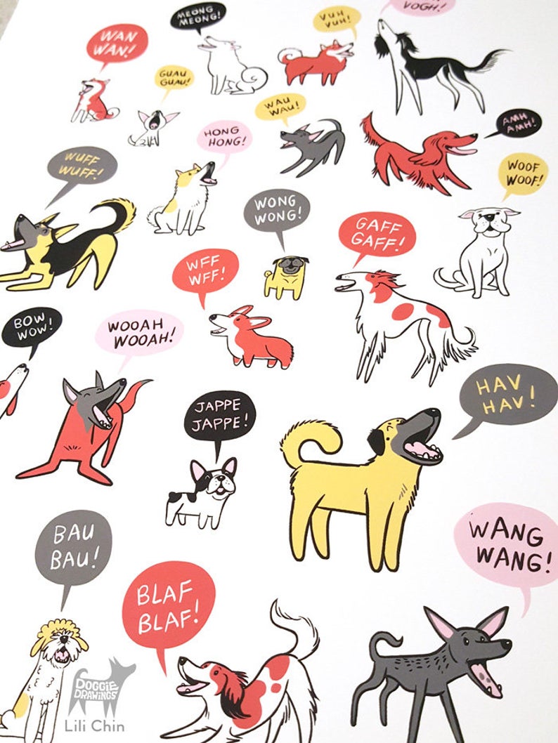 BARKING DOGS Print