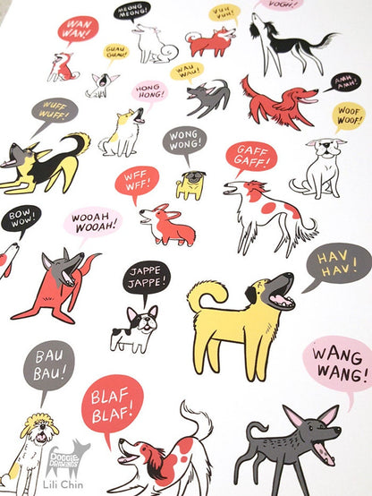 BARKING DOGS Print