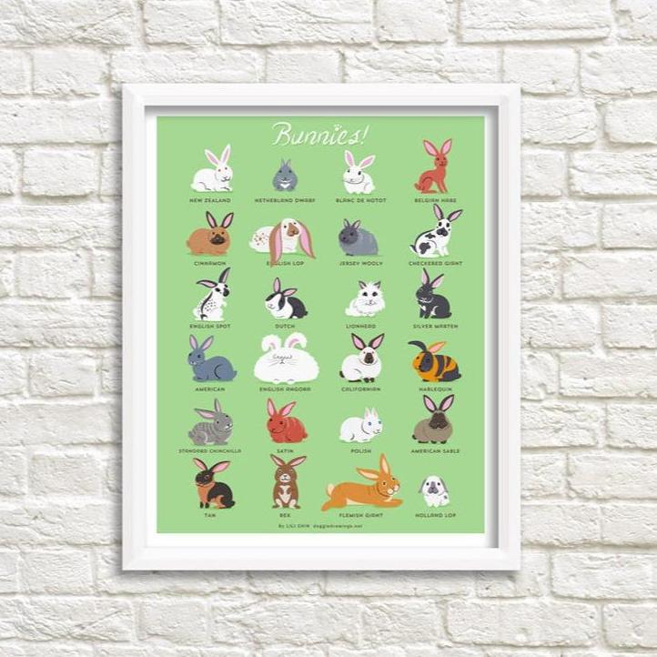 BUNNIES print