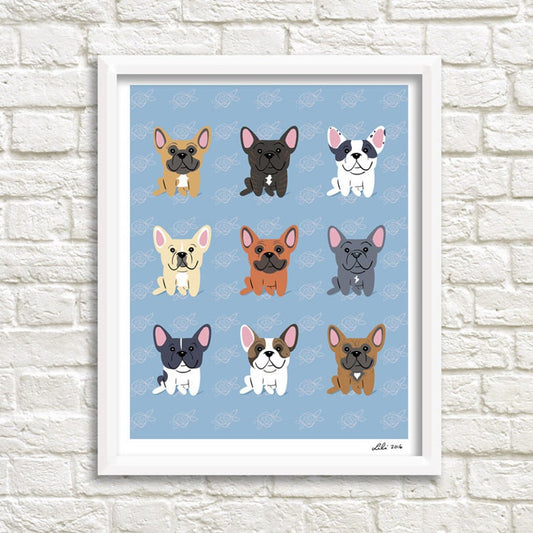 FRENCH BULLDOGS print