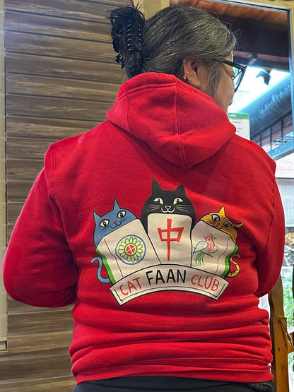 Mahjong Cat Faan Club hoodie