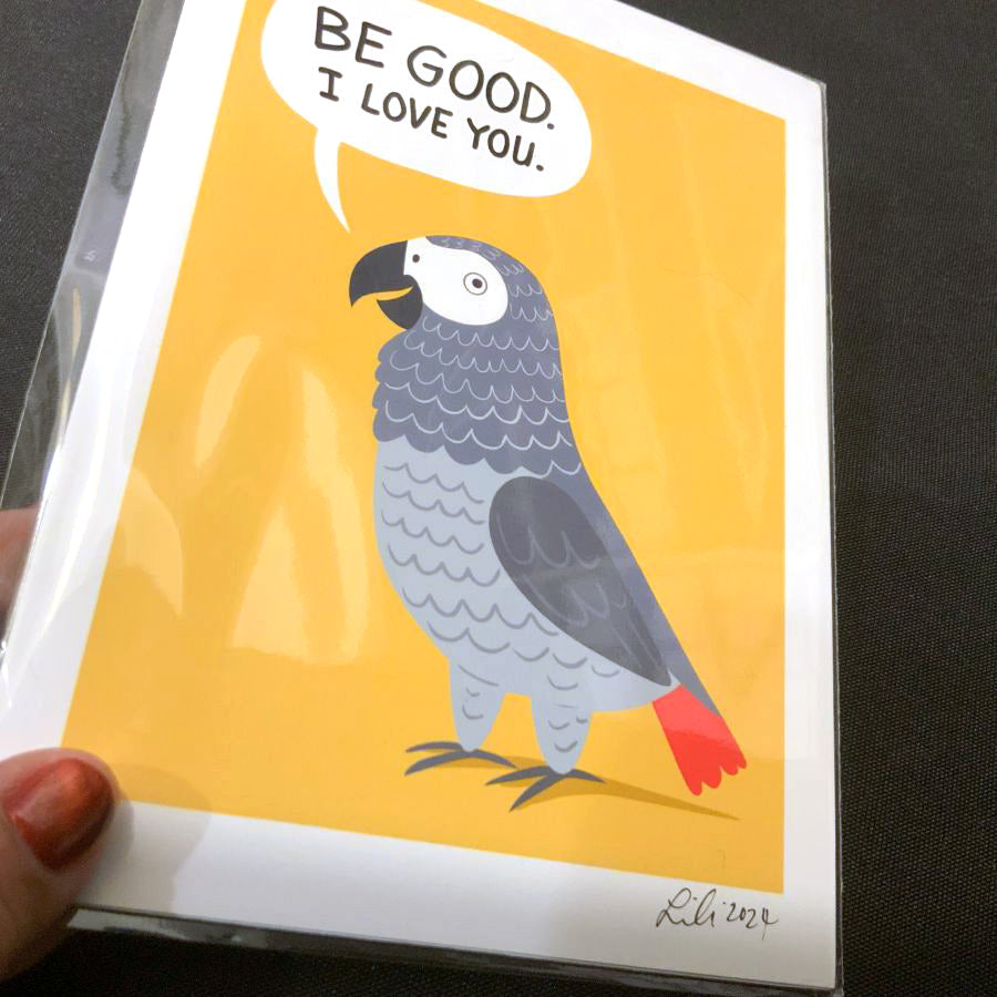 ALEX THE PARROT print