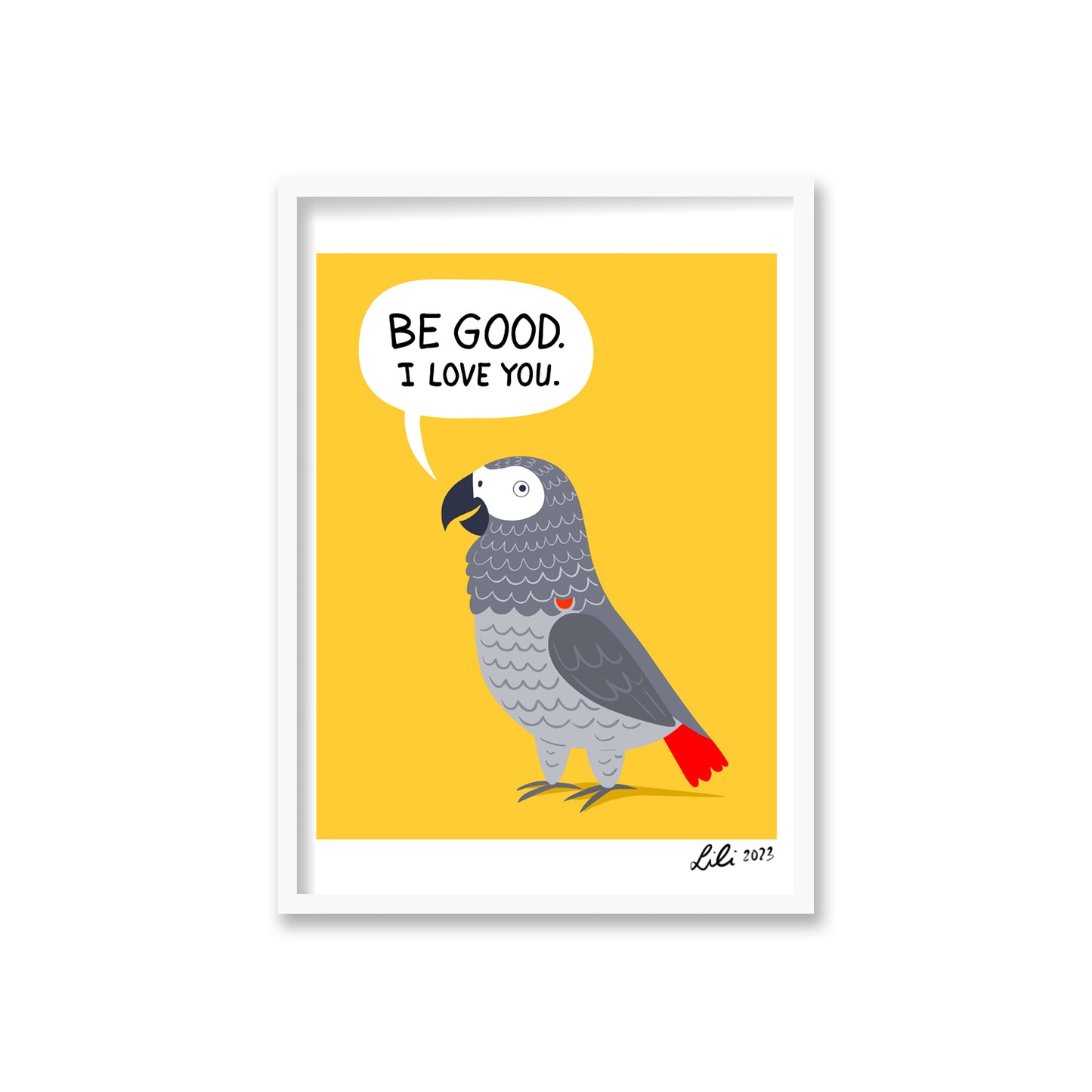 ALEX THE PARROT print