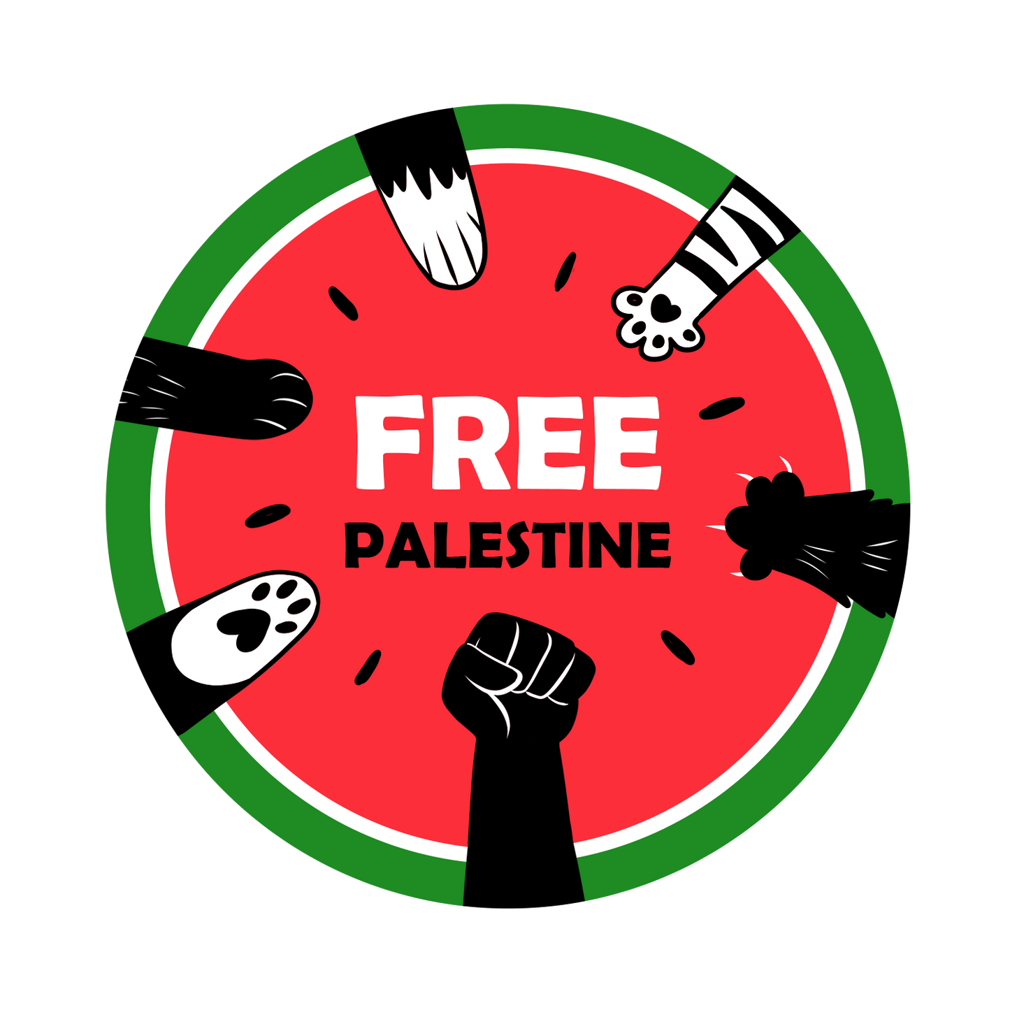 FREE PALESTINE stickers