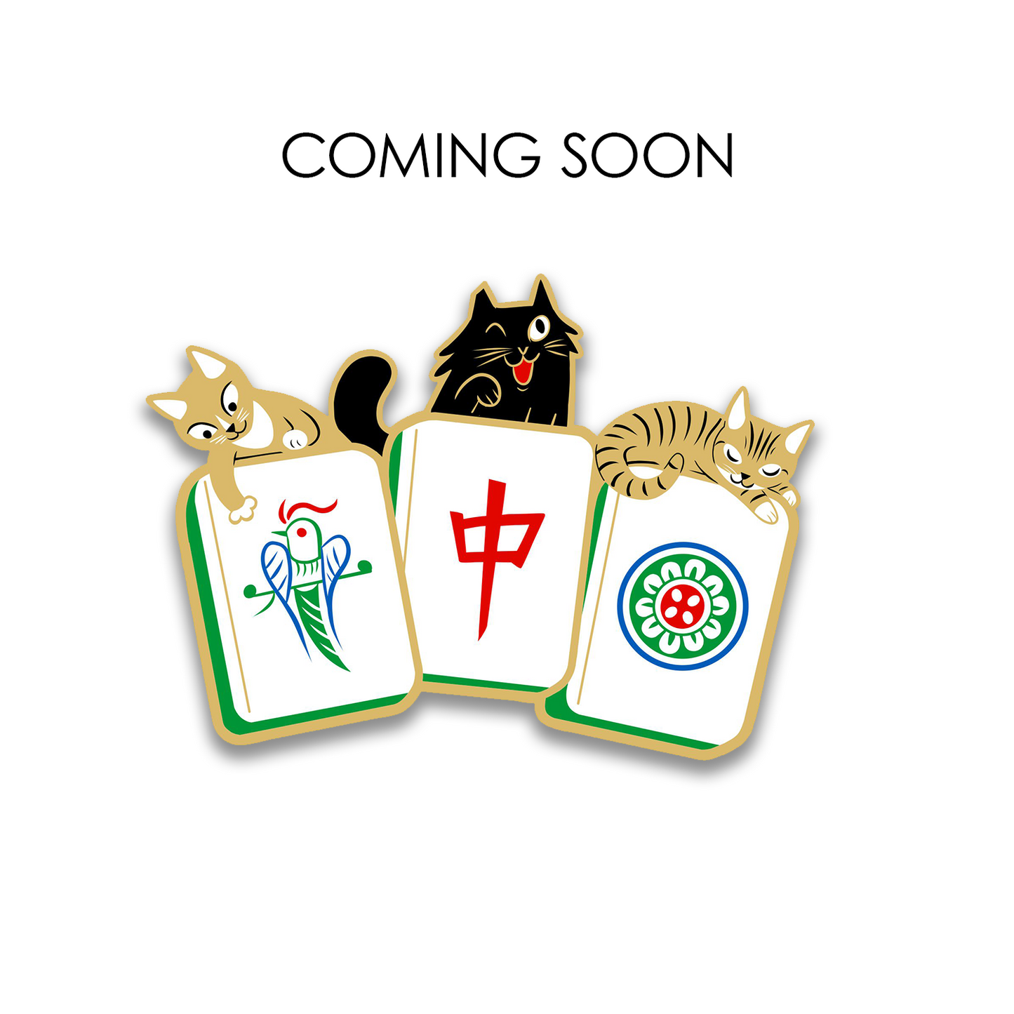 Preorder - MAHJONG CATS PIN