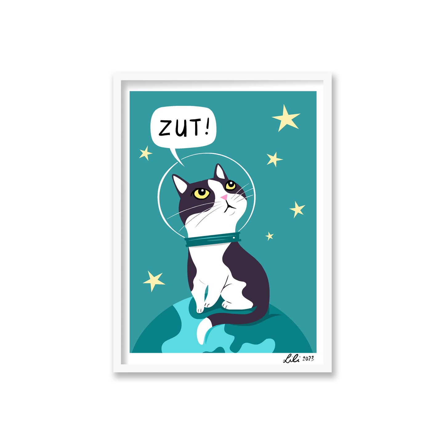 FELICETTE THE SPACE CAT print