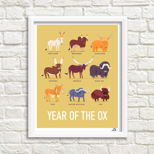 YEAR OF THE OX print