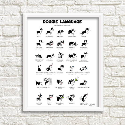 DOGGIE LANGUAGE Print