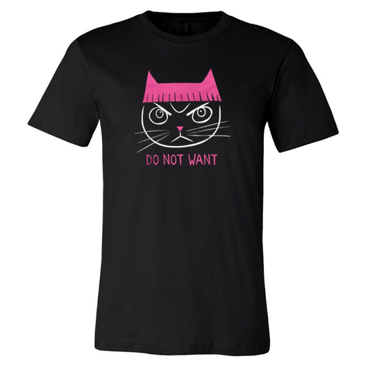 CAT in A PINK HAT T-shirt