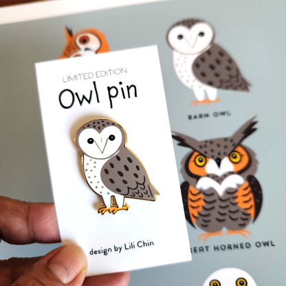 BARN OWL Pin