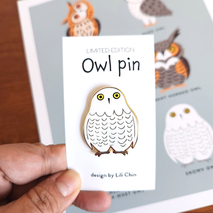 SNOWY OWL Pin