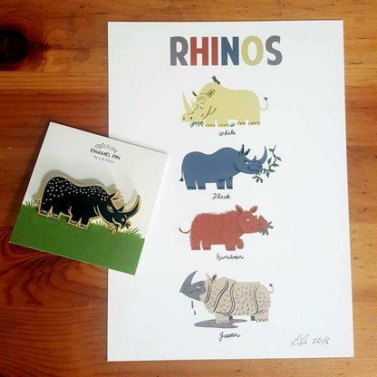 RHINOS art print