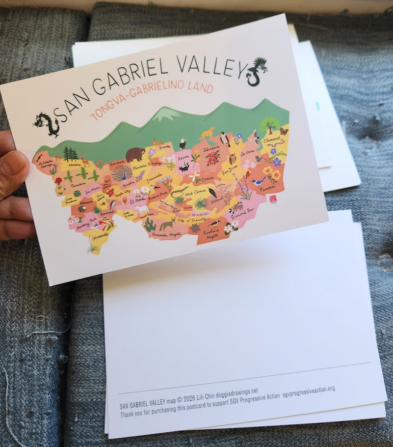 SAN GABRIEL VALLEY postcards (set of 3)
