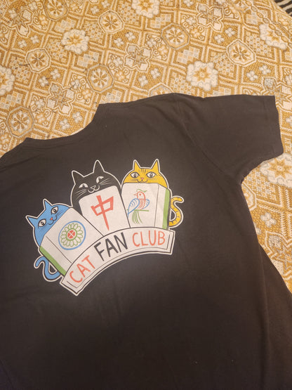 Cat Fan Club Mahjong t-shirt