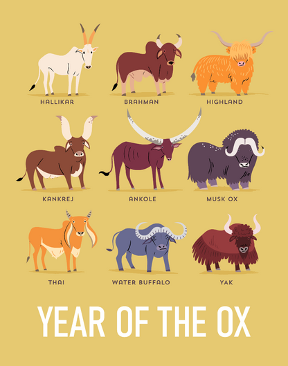 YEAR OF THE OX print