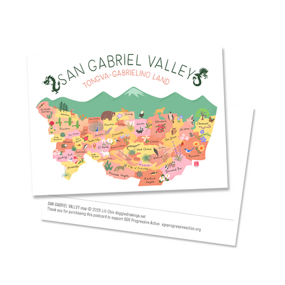 SAN GABRIEL VALLEY postcards (set of 3)