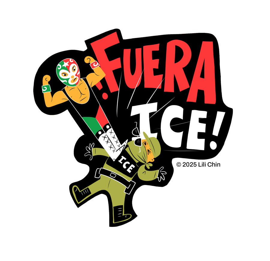 FUERA ICE sticker